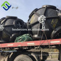 Floatable pneumatic rubber fender for ship and dock